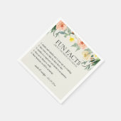 Spaß Fakten Blumengarten Personalisiertes Papier N Serviette (Ecke)