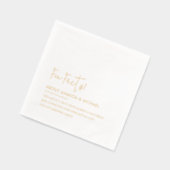 Spaß Fakten Brautgroom Personalisiert Hochzeitstri Servietten Mit Folie (Links)