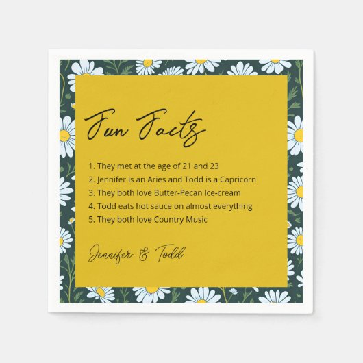 Spaß Fakten Cocktail Napkins Serviette (Vorderseite)