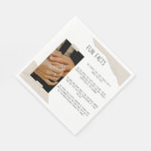 Spaß Fakten einfache Hochzeit Serviette (Ecke)
