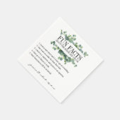 Spaß Fakten Eucalyptus Foliage Personalisiert Serviette (Ecke)