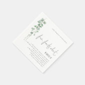 Spaß Fakten Eukalyptus Script Retirement Party Serviette (Ecke)