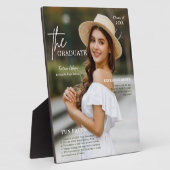 Spaß Fakten Foto Abschluss Plaque | Klasse 2027 Fotoplatte (Seite)