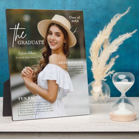 Spaß Fakten Foto Abschluss Plaque | Klasse 2027 Fotoplatte