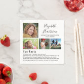 Spaß Fakten Fotos Abschluss Napkins Serviette (Beispiel)