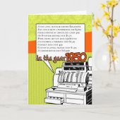 Spaß Fakten Geburtstag - Lebenshaltungskosten 1950 Karte (Gelbe Blume)