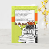 Spaß Fakten Geburtstag - Lebenshaltungskosten 1981 Karte (Gelbe Blume)