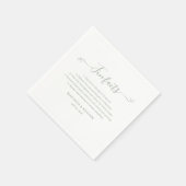 Spaß Fakten Grüne Hochzeit Napkins Serviette (Ecke)