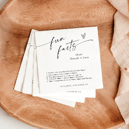 Spaß Fakten Hochzeiten von Napkins | Modernes Mini Serviette