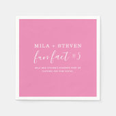 Spaß Fakten Hochzeiten von Napkins Serviette (Vorderseite)