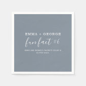 Spaß Fakten Hochzeiten von Napkins Serviette (Vorderseite)