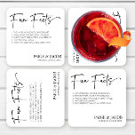 Spaß Fakten Klassische Minimale Minimalistische Ho Rechteckiger Pappuntersetzer<br><div class="desc">Das sind Fun Facts Classic Modern Minimal Minimalistische einfache Hochzeitszeitung Napkins!</div>