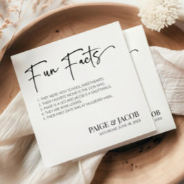 Spaß Fakten Klassische Minimale Minimalistische Ho Serviette