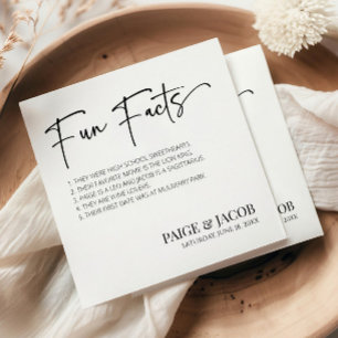 Spaß Fakten Klassische Minimale Minimalistische Ho Serviette