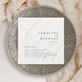 Spaß Fakten Klassisches Elegance-Kalligraphie-Mono Serviette