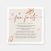 Spaß Fakten Moderne, Minimalistische Hochzeit im H Serviette (Vorderseite)