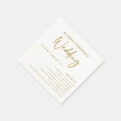 Spaß Fakten Moderne Minimalistische Hochzeit Napki Serviette (Ecke)