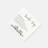 Spaß Fakten Moderne Minimalistische Hochzeit Napki Serviette (Ecke)