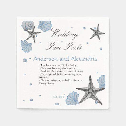 Spaß Fakten Napkins Serviette (Vorderseite)