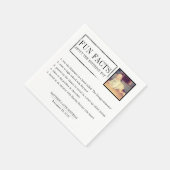 Spaß Fakten personalisierte Servietten zum Geburts (Ecke)