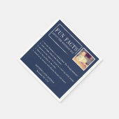 Spaß Fakten personalisierte Servietten zum Geburts (Ecke)