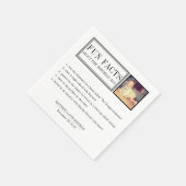 Spaß Fakten personalisierte Servietten zum Geburts (Ecke)