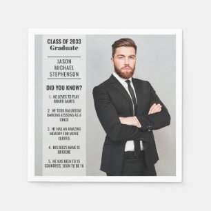 Spaß Fakten wussten Sie Abschluss Foto modern Serviette