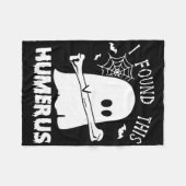 Spaß fand ich diesen Humerus Boo Ghost Halloween C Fleecedecke (Vorderseite (Horizontal))