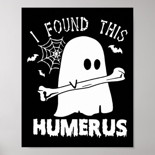 Spaß fand ich diesen Humerus Boo Ghost Halloween C Poster (Vorne)