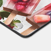 Spaß Farben Sommeranzug & Erdbeeren Schreibtischunterlage (Ecke)