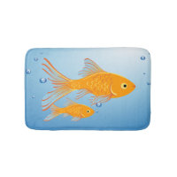 Spaß Farbenblauer und orangefarbener Goldfisch