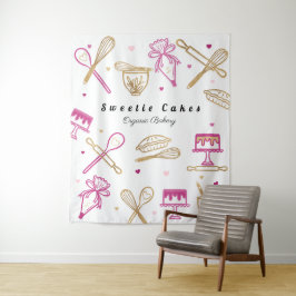 Spaß farbenfroh Backen & Kochen Hartnäckig Weiß &  Wandteppich