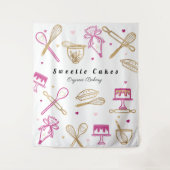 Spaß farbenfroh Backen & Kochen Hartnäckig Weiß & Wandteppich (Vorderseite)