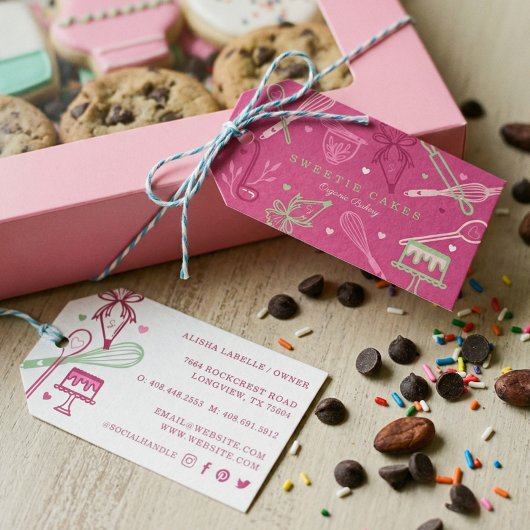 Spaß Farbenfroh Backen & Kochen Utensirosa Geschenkanhänger