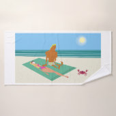 Spaß, farbenfroh, Cartoon Badehandtuch (Badehandtuch)