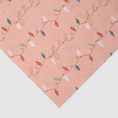 Spaß farbenfroh Fa La Christmas String Lights Seidenpapier (Ausschnitt)