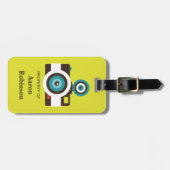 Spaß farbenfroh FishEye Kamera Fotograf Gepäckanhänger (Vorderseite horizontal)