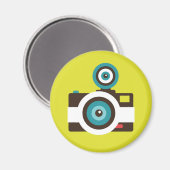 Spaß farbenfroh FishEye Kamera Fotograf Magnet (Vorderseite/Rückseite)