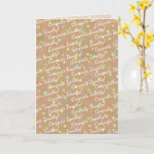 Spaß farbenfroh gepunktete jeder Anlass Glückwunsc Karte (Gelbe Blume)