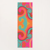 Spaß farbenfroh lebendige Abstrakte Wirbel Inspiri Yogamatte (Rückseite)