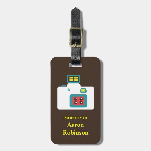 Spaß farbenfroh Lomo Action S Kamera Fotograf Gepäckanhänger (Vorderseite vertikal)