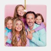 Spaß farbenfroh machen Spirituosen Foto Weihnachte Keramikornament (Rückseite)