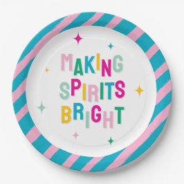 Spaß farbenfroh machen Spirituosen Glanz Weihnacht Pappteller