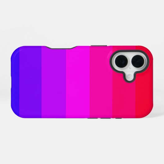 Spaß farbenfroh Ombre Gradient iPhone 16 Hülle (Rückseite (Horizontal))