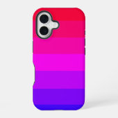 Spaß farbenfroh Ombre Gradient iPhone 16 Hülle (Rückseite)