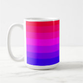 Spaß farbenfroh Ombre Gradient Kaffeetasse (Links)
