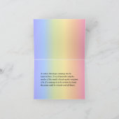 Spaß, farbenfroh, Regenbogen schauen: "DANKE DICH  Karte (Innenseite)