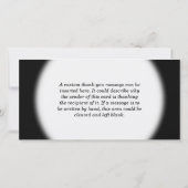 Spaß, farbenfroh, Regenbogen sehen "DANKE!" Dankeskarte (Rückseite)