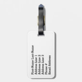 Spaß, farbenfroh, Regenbogenspektrum "MERRY CHRIST Gepäckanhänger (Rückseite vertikal)