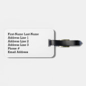 Spaß, farbenfroh, Regenbogenspektrum "MERRY CHRIST Gepäckanhänger (Rückseite horizontal)